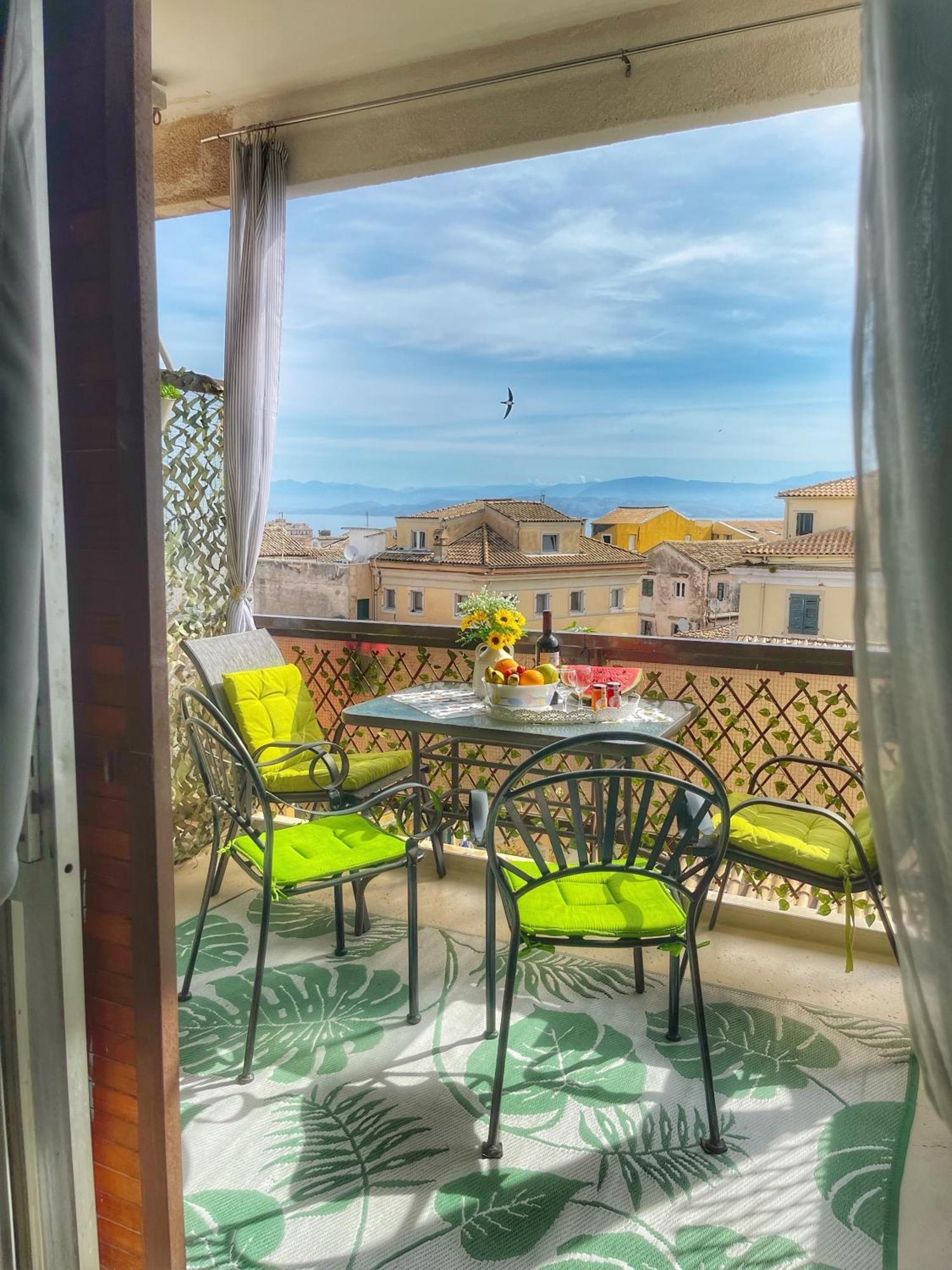 Corfu Panoramic View All The City Buitenkant foto